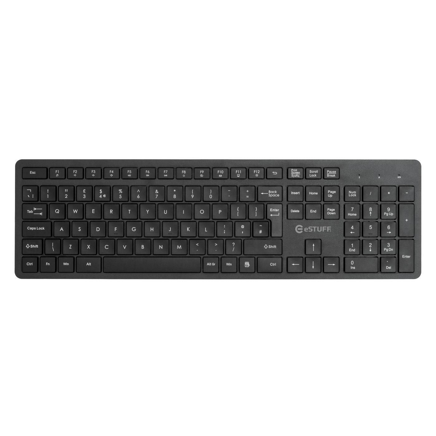 Gearlab Glb212302 Teclado Usb Qwerty Inglés Del Reino Unido Negro