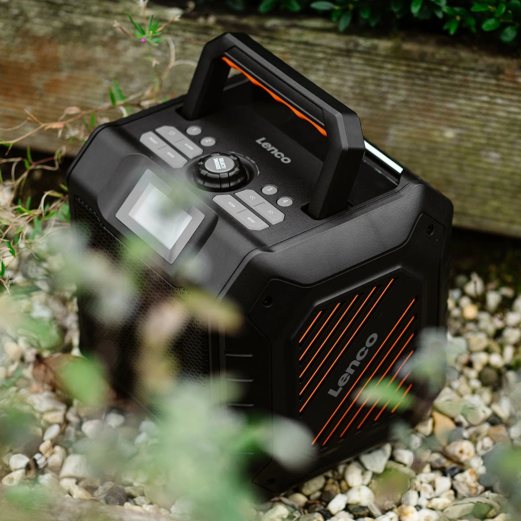 EAN 8711902086369 - Lenco ODR-160GY radio Portátil Analógico y digital Negro, Naranja imagen 7