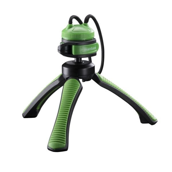 Mantona 21407 Tripode Smartphone/Cámara Digital 3 Pata(S) Negro, Verde