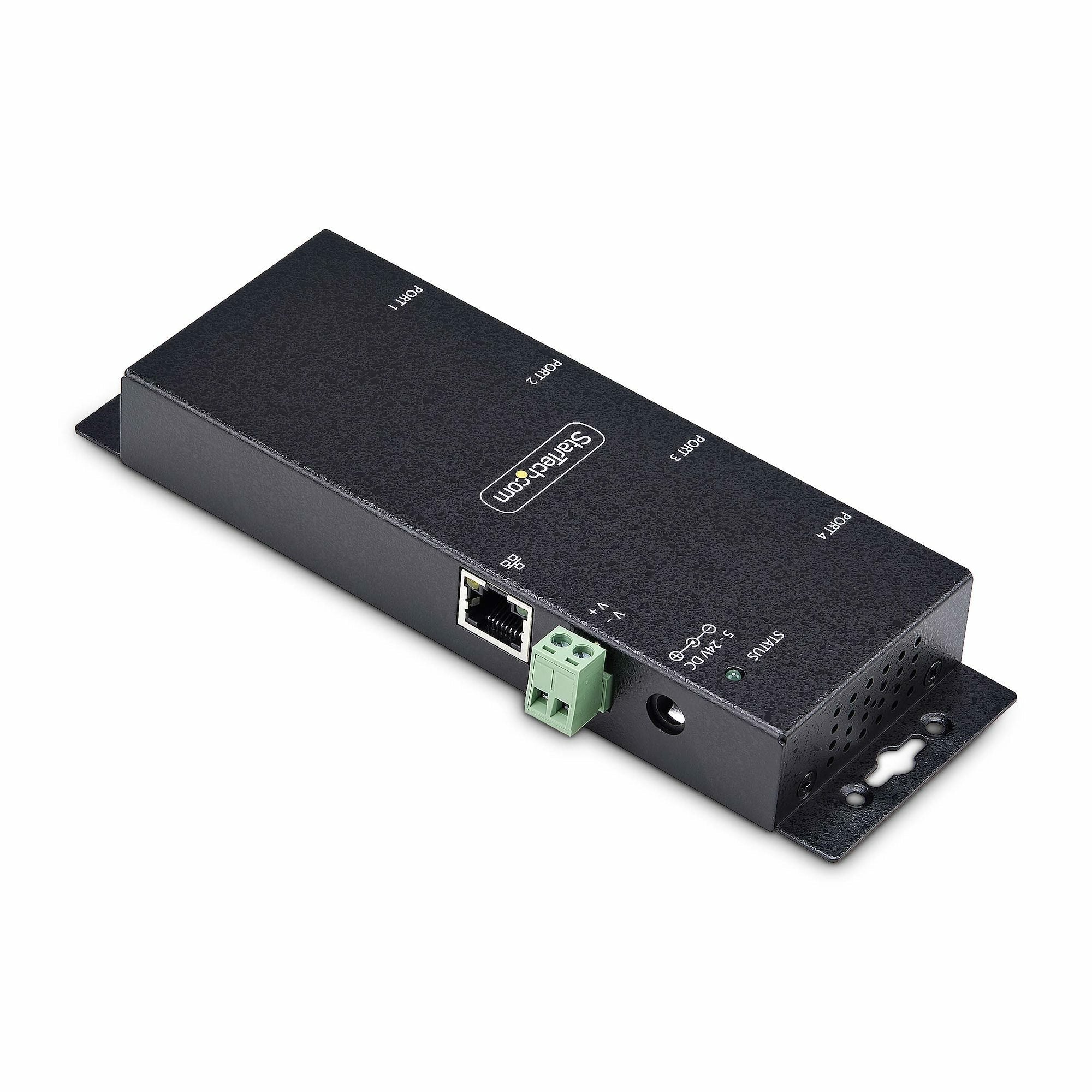 EAN 65030906012 - StarTech.com I43-SERIAL-ETHERNET convertidor, repetidor y aislador en serie RS-232 RJ-45 Negro imagen 2