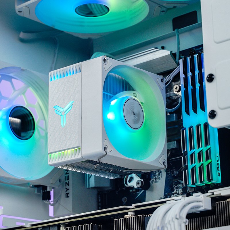 K Jonsbo Cr-1400 Evo Cpu Disipador, 92mm - Blanco