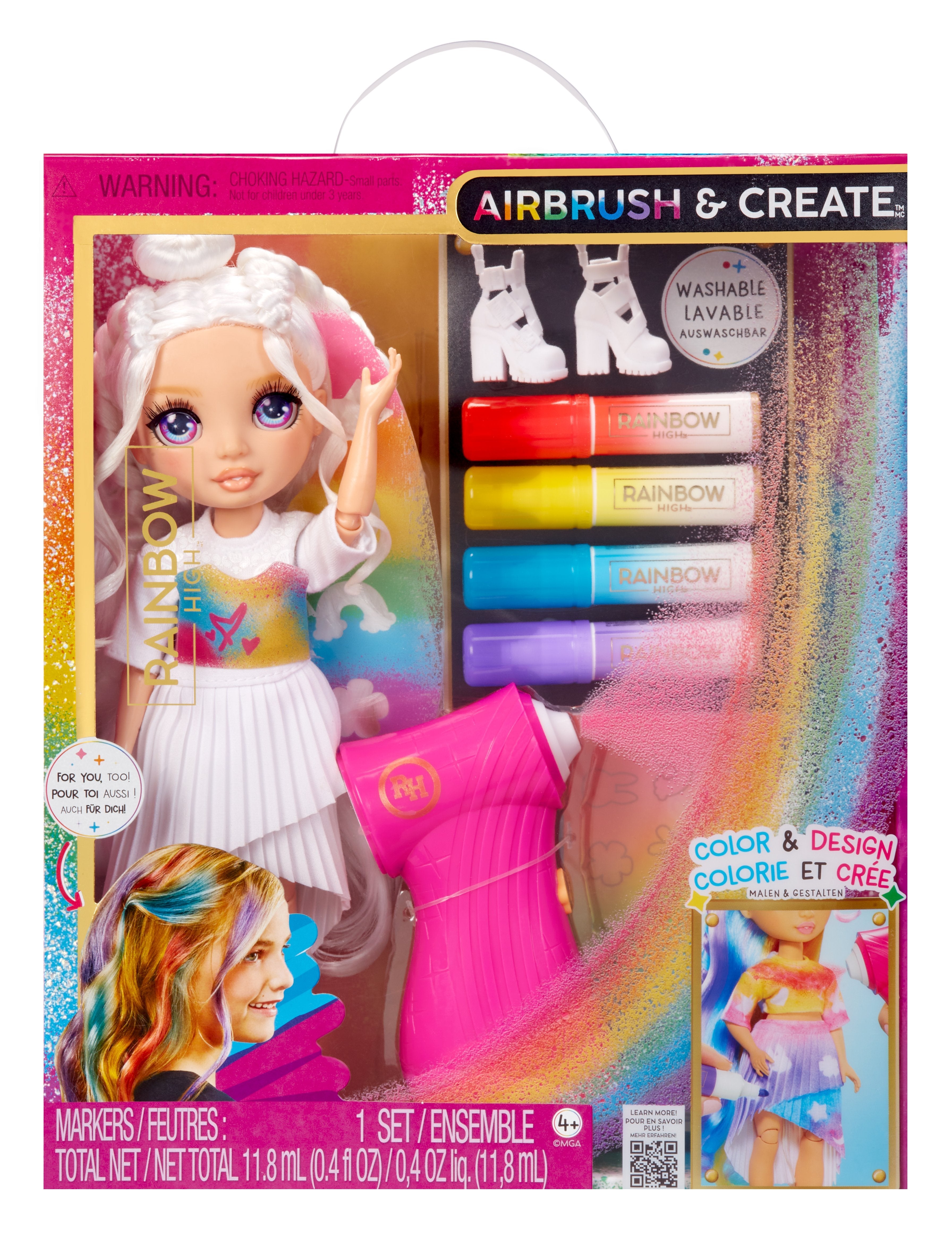 EAN 35051543350 - Rainbow High Air Brush & Create Fashion Dolls - Purple Eyes imagen 2