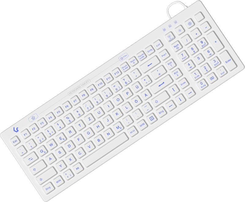 EAN 4250078172215 - KeySonic KSK-6031INEL-Wh (DE) teclado Industrial USB QWERTZ Alemán Blanco imagen 1