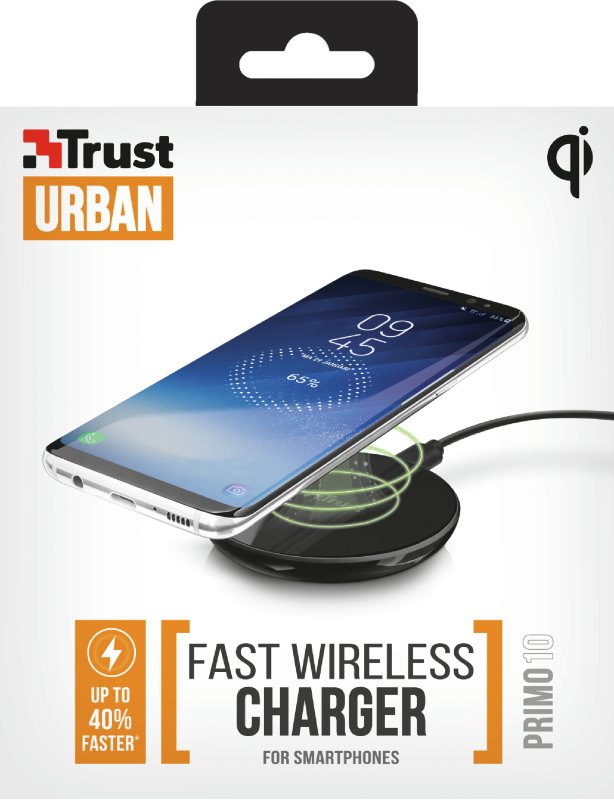 EAN 8713439228618 - Trust Primo10 Smartphone Negro USB Cargador inalámbrico Carga rápida Interior imagen 6