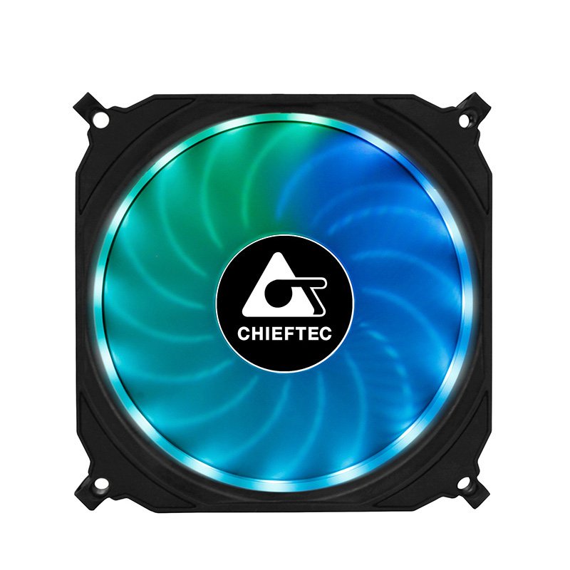 EAN 0753263075987 - Chieftec CF-1225RGB sistema de refrigeración para ordenador Carcasa del ordenador Ventilador 12 cm Negro imagen 4