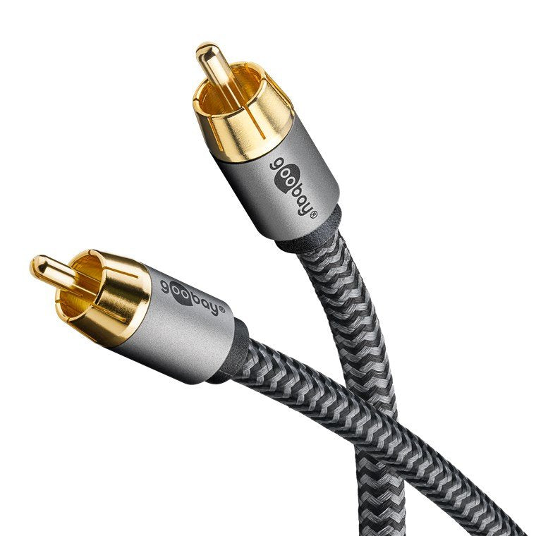 EAN 4040849652981 - Goobay 65296 cable de audio 5 m RCA Plata, Negro imagen 2