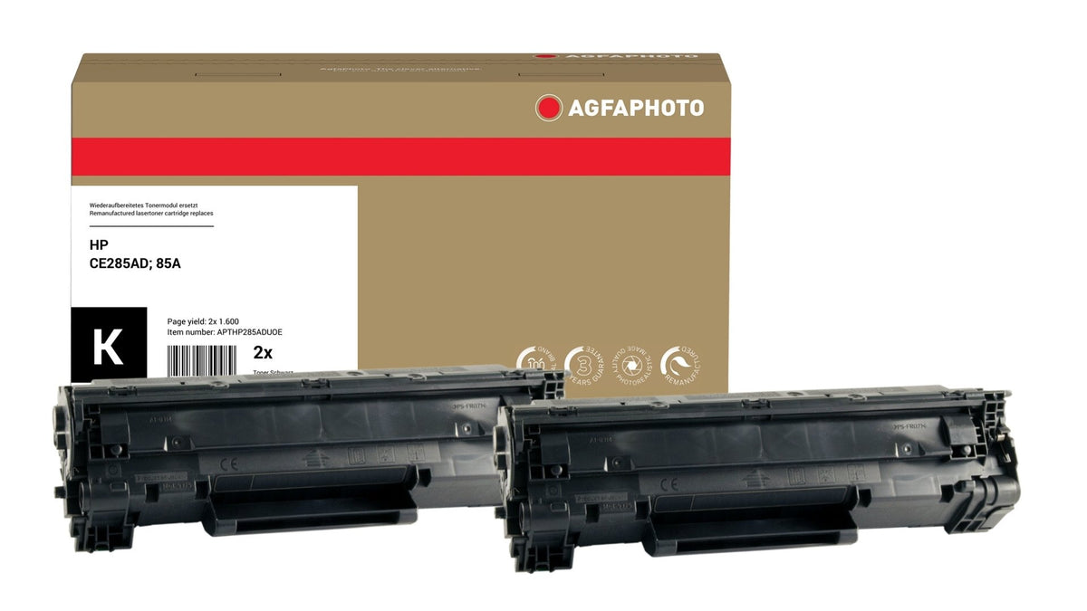 EAN 4250164849489 - AgfaPhoto APTHP285ADUOE cartucho de tóner 2 pieza(s) Compatible Negro imagen 1