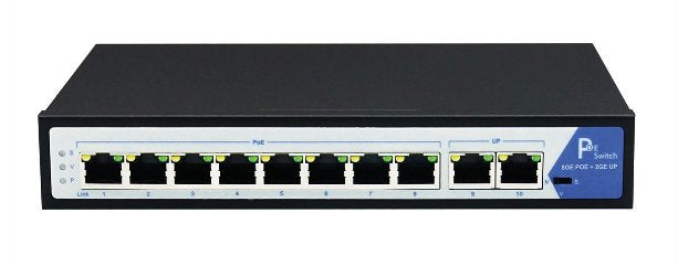 Value Poe+ Gigabit Ethernet Switch, 8+2 Ports