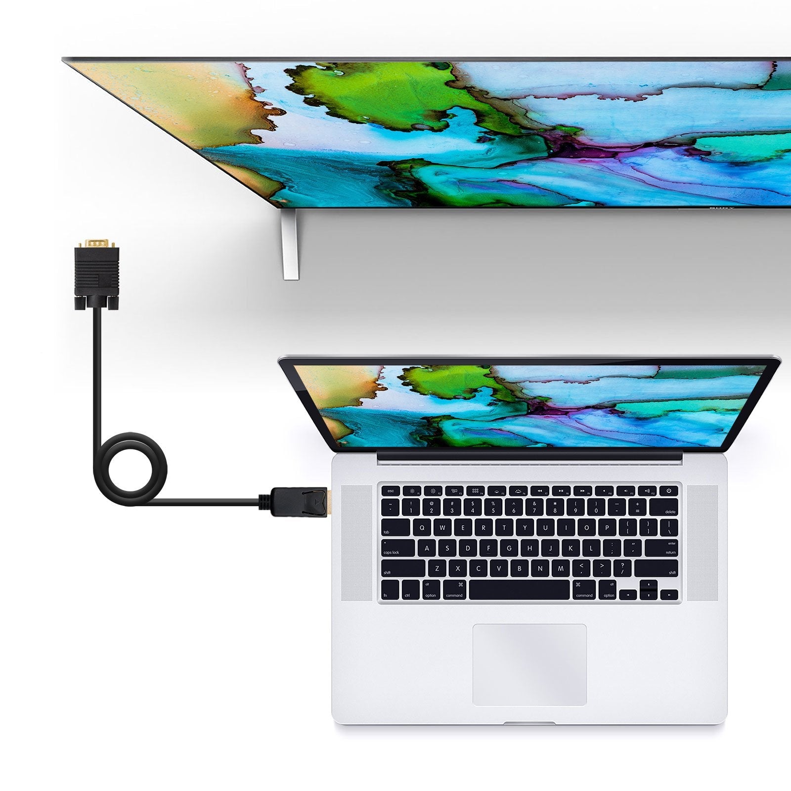 Nanocable Cable Conversor Displayport Macho A Vga Macho 2m - Negro