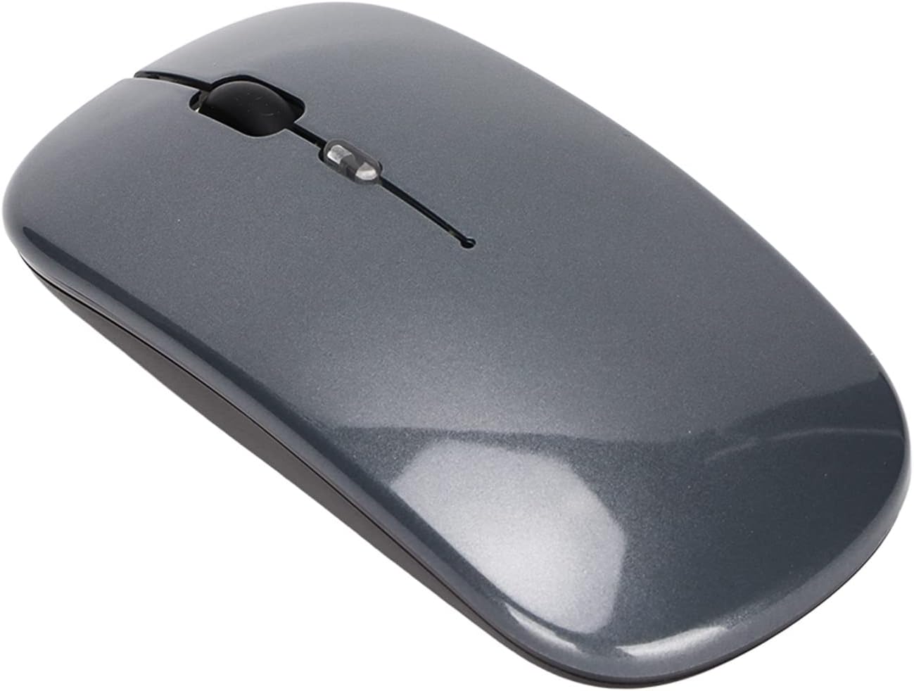 Raton Inalámbrico Recargable 2 En 1 Bluetooth + Usb 2.4g 1600 Dpi Ergonómico Gris