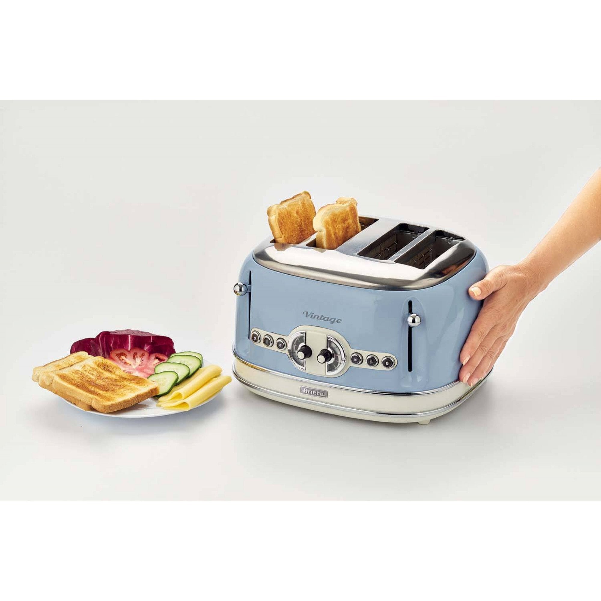 EAN 8003705114951 - Ariete 0156/05 6 4 rebanada(s) 1600 W Azul claro imagen 7