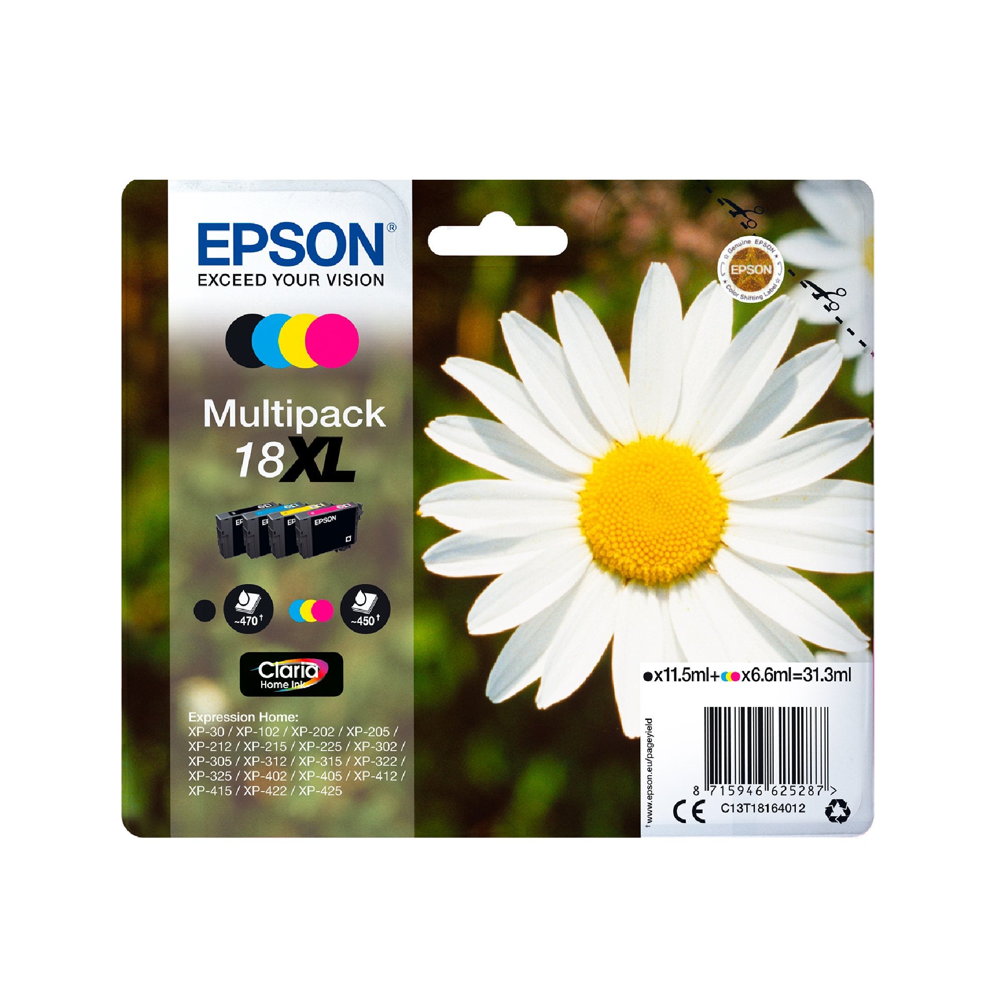 EAN 8715946625256 - Epson Daisy C13T18134022 cartucho de tinta 1 pieza(s) Original High (L) Yield imagen 4