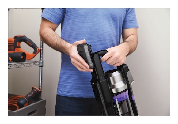 Aspiradora Black & Decker Bsv520brp-Qw De Pie Y Escoba Eléctrica Aspiradora Escoba Batería Secar Sin Bolsa 0,65 L Negro 2 Ah