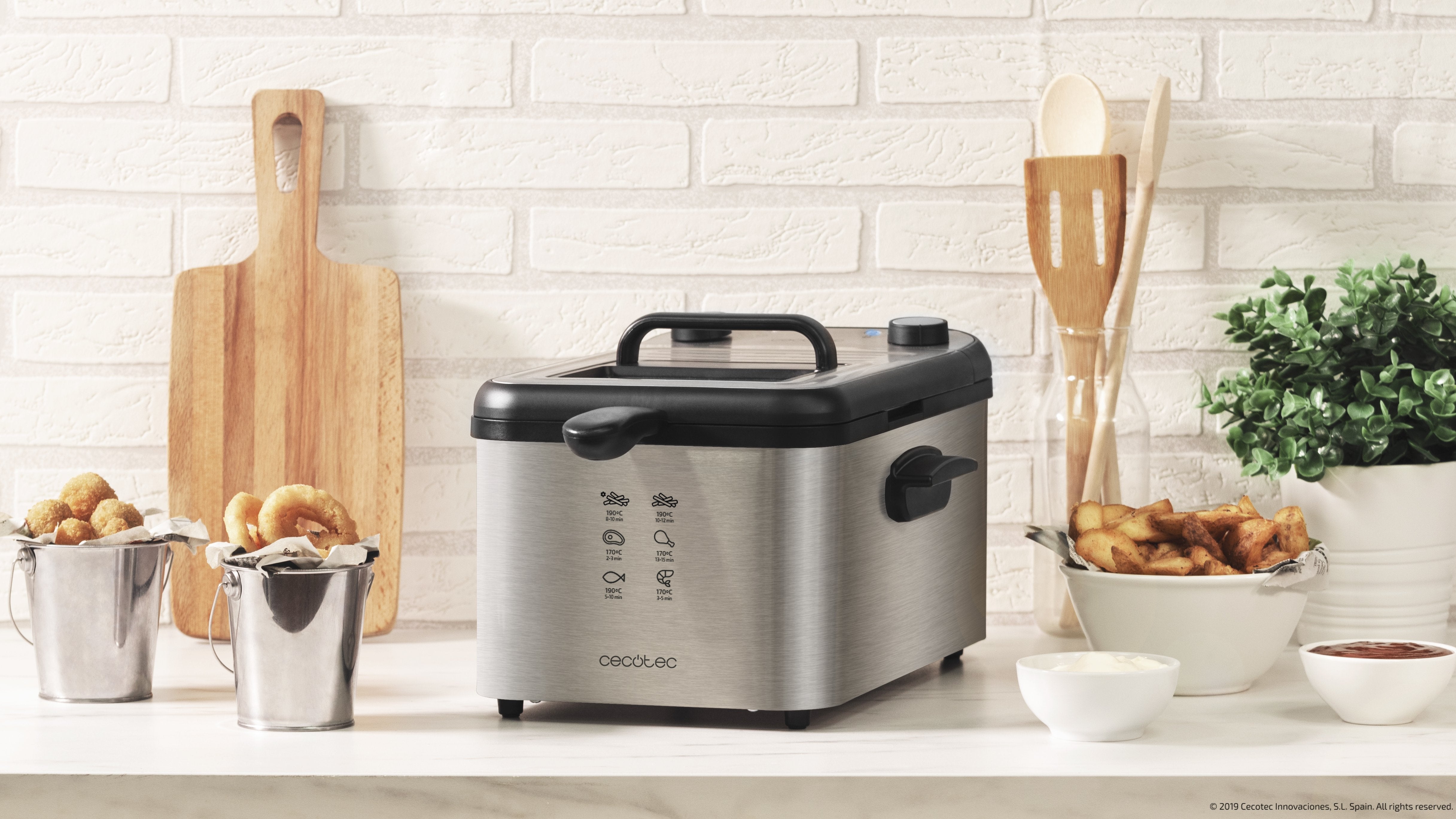 Freidora Cecotec Cleanfry Infinity 3000 Full Inox 2400w Capacidad 3l