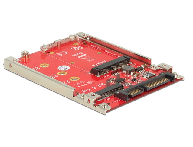 Delock Convertidor 2.5'' Sata 22 Pin > M.2 / Msata 7 Mm