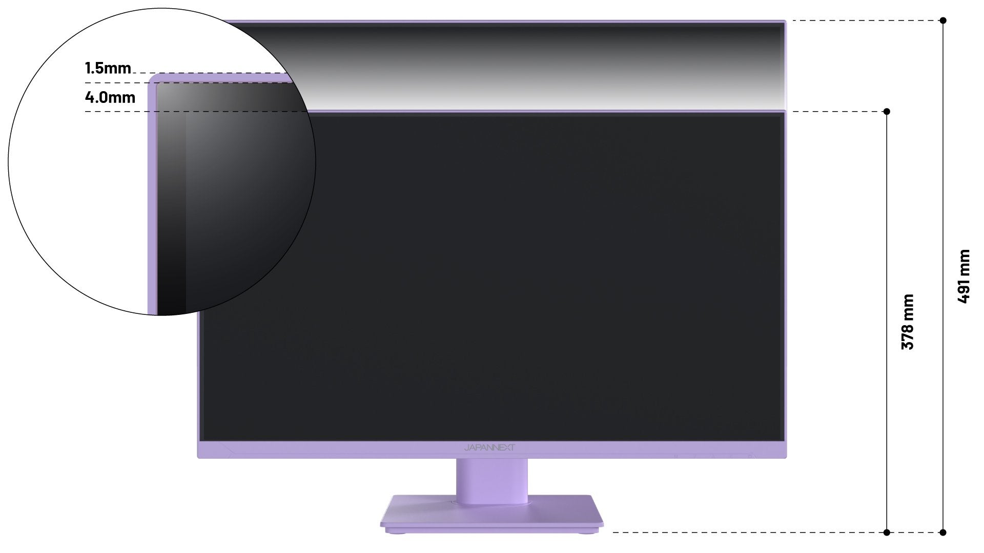 EAN 4589511175781 - JAPANNEXT JN-I238FHD120F-HSP-PP pantalla para PC 60,5 cm (23.8") 1920 x 1080 Pixeles Full HD LCD Púrpura imagen 9