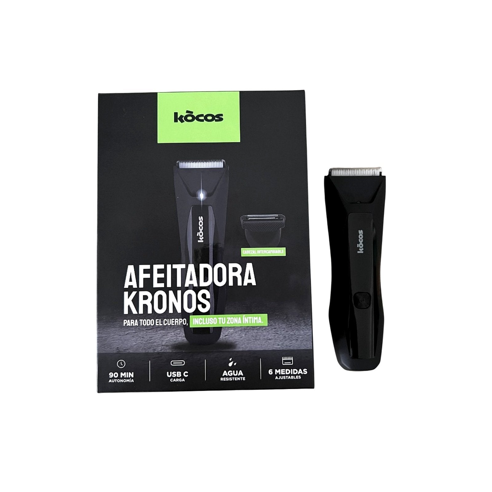 EAN 8437028106032 - Kocos KRONOS BODY SHAVER Máquina de afeitar de láminas Recortadora Negro, Metálico imagen 9