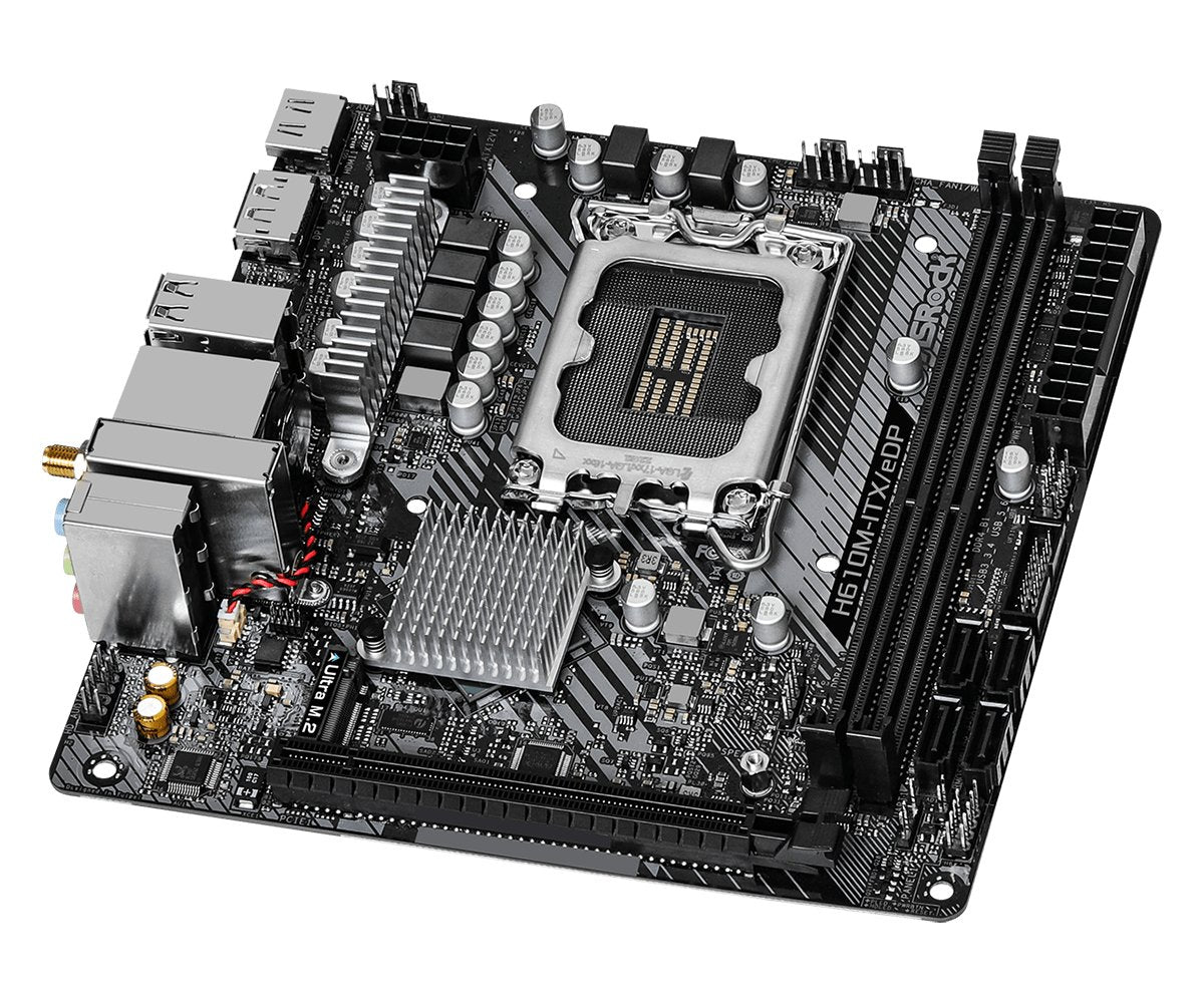 Placa Base Asrock H610m-Itx/Edp, Intel H610 Socket 1700, Ddr4