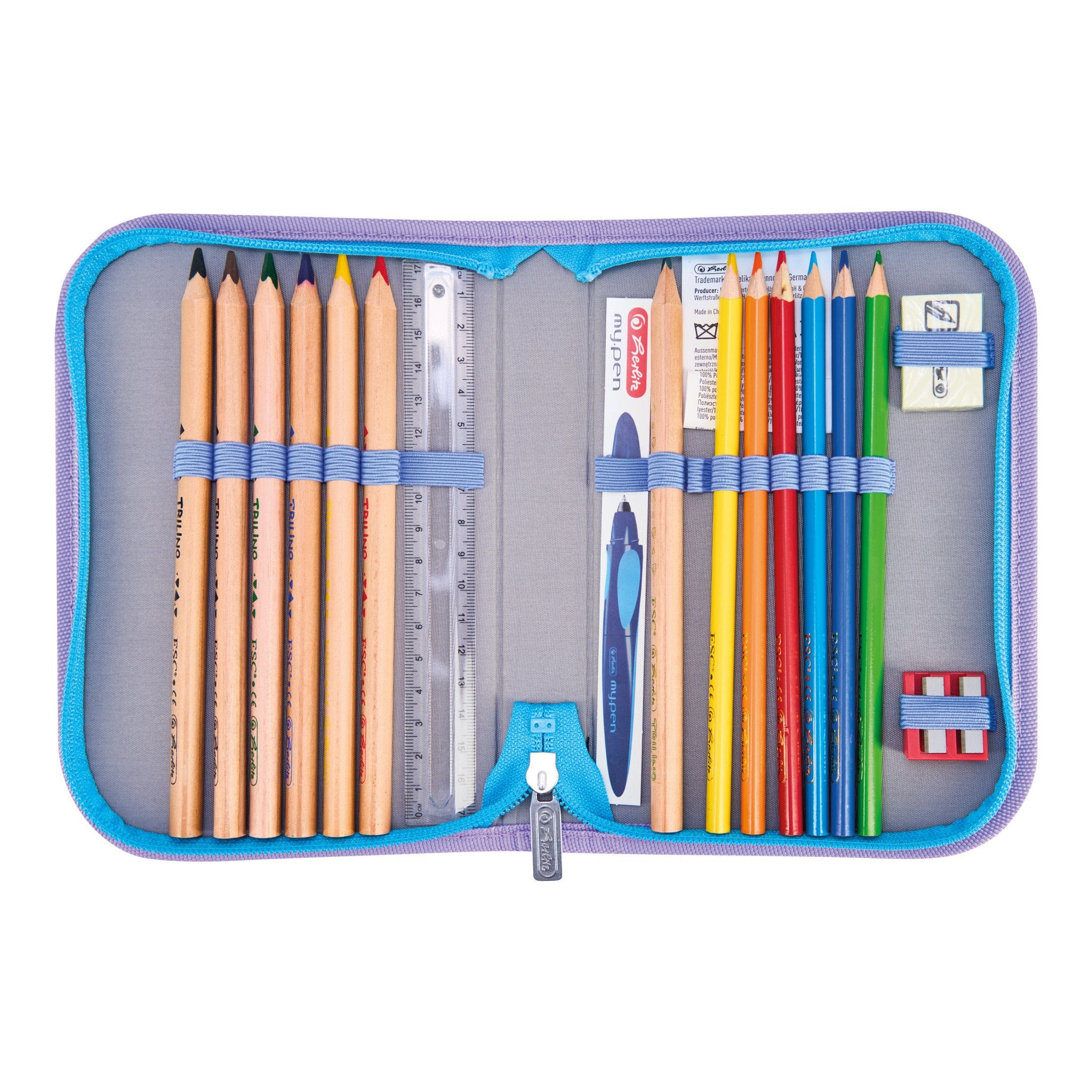 EAN 4008110395371 - Herlitz SoftLight GREENline Little Monster juego de mochila escolar Chica Poliéster Azul, Lila, Amarillo imagen 12