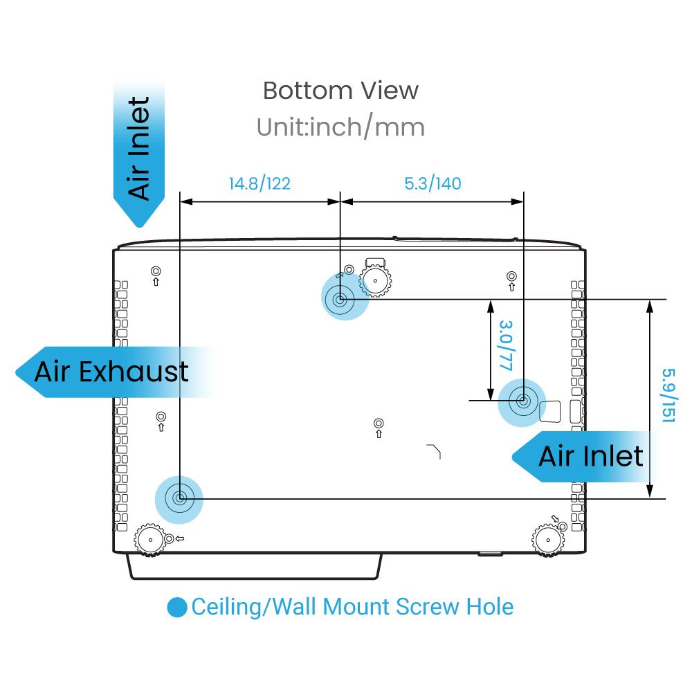 Proyector Benq X500i De Corto Alcance 2200 Lúmenes Ansi Dlp 2160p (3840x2160) Negro, Blanco