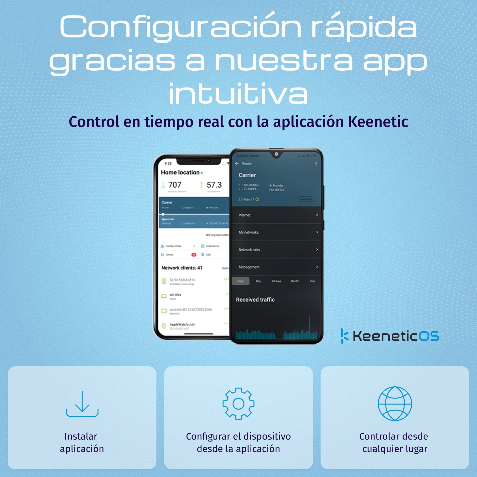EAN 4897082922049 - Keenetic Hero 5G (KN-4110) router inalámbrico 2.5 Gigabit Ethernet Doble banda (2,4 GHz / 5 GHz) Gris, Bl imagen 8
