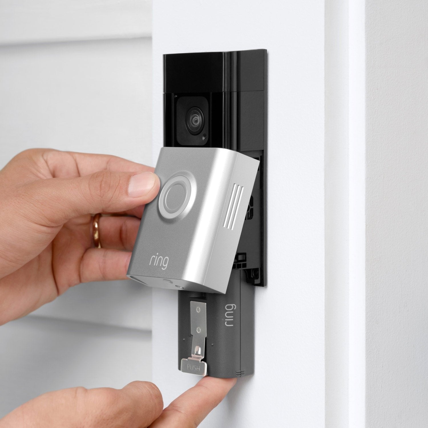 EAN 0840268915315 - Ring Battery Doorbell Plus Negro, Níquel imagen 5
