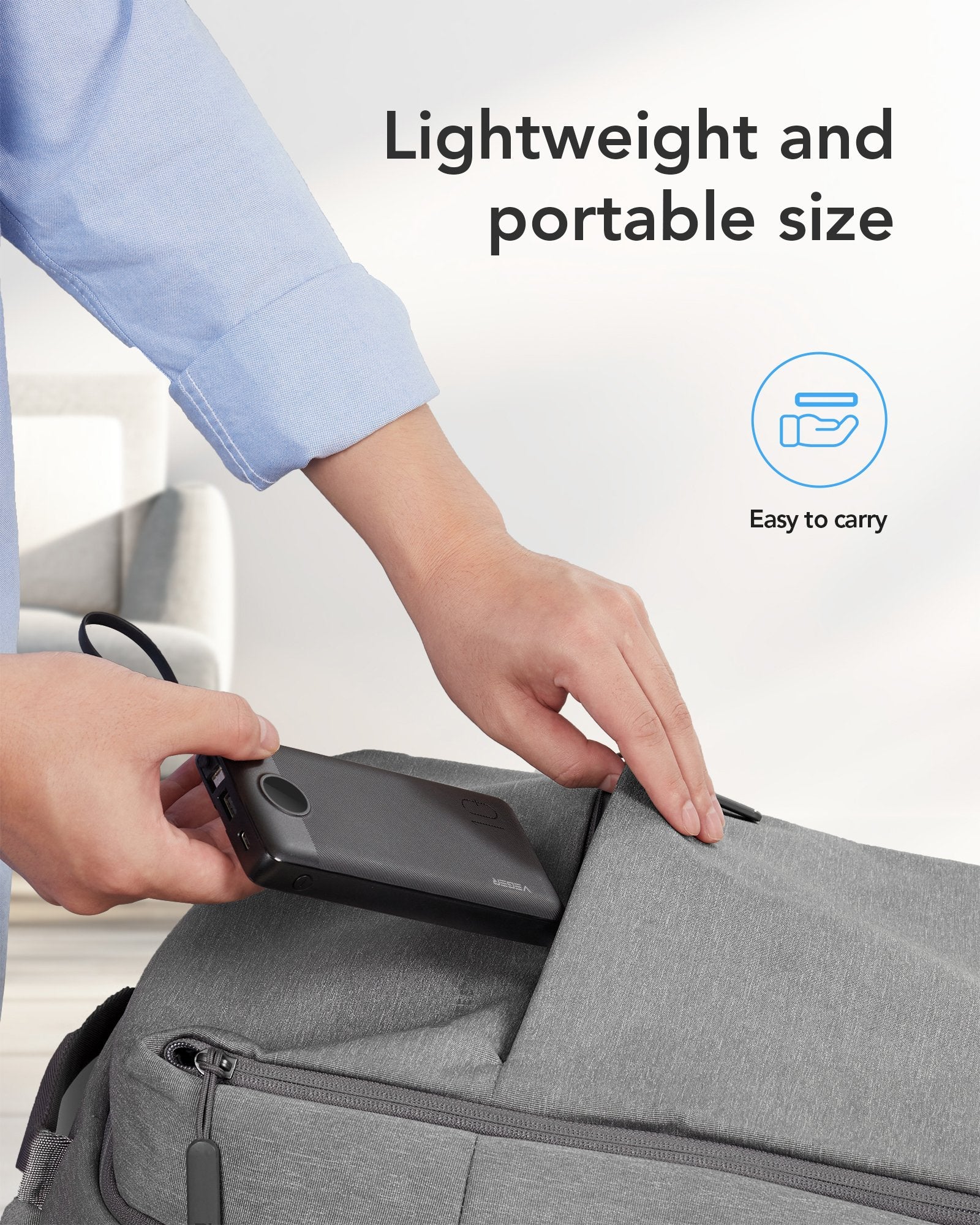 EAN 6970453554204 - VEGER C10 batería externa Polímero de litio Negro imagen 13