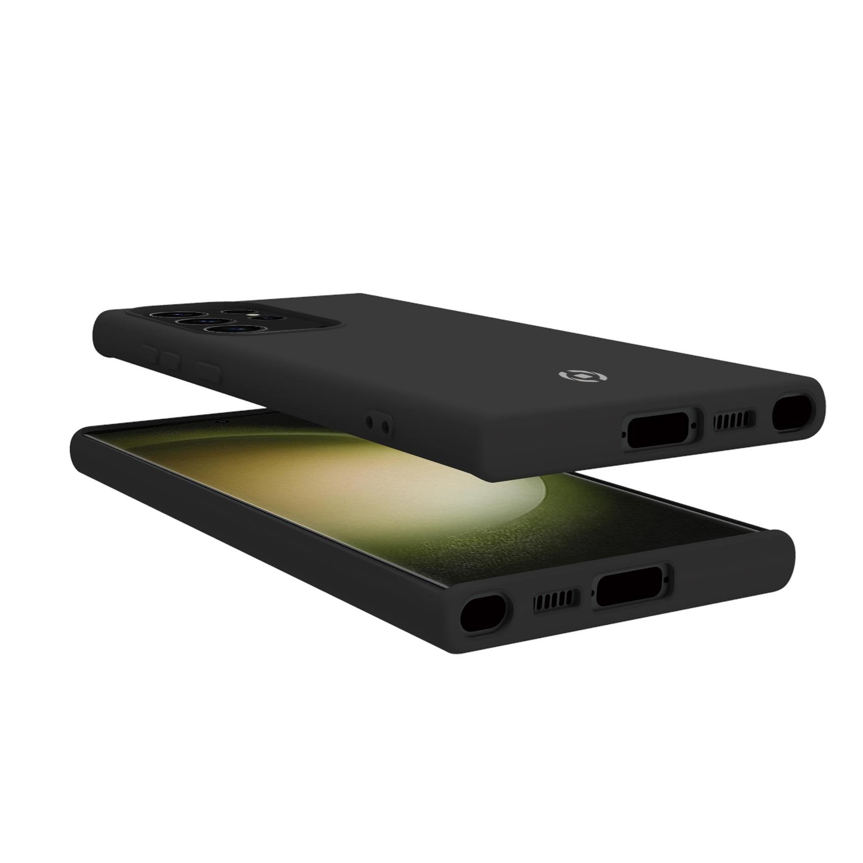 Celly Cromo Funda Para Galaxy S23 Ultra 5g (6.8") Negro