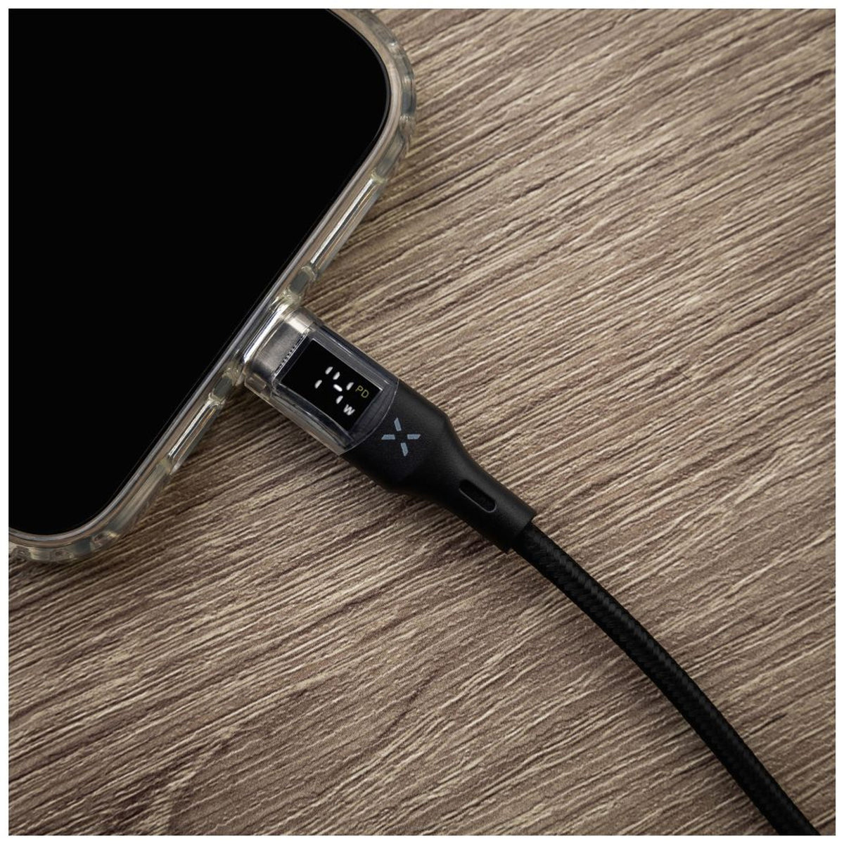 Cable Fixed Usb-C Usb-C With Display, Pd Support, 1.2m, Usb 2.0, 100w, Black