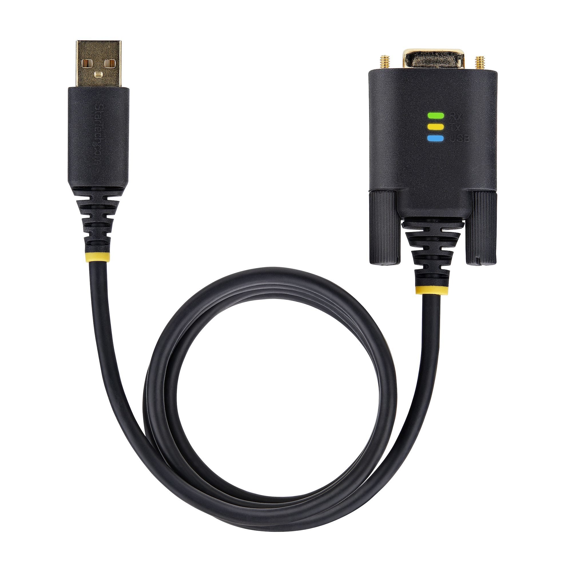 Startech.Com 1p10ffc-Usb-Serial Cable De Serie Negro 3 M Usb Tipo A Db-9