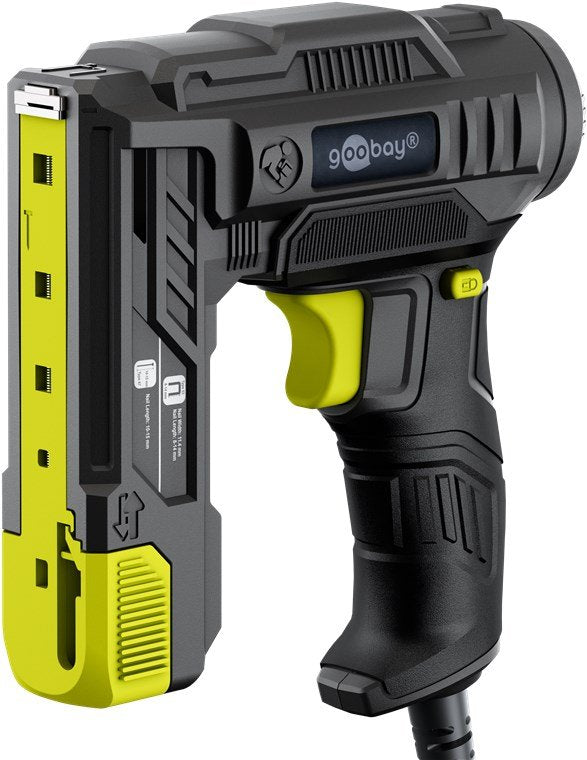 Juego De Grapadora Eléctrica 2 En 1 Con Cable
Con 400 Grapas Y 100 Clavos