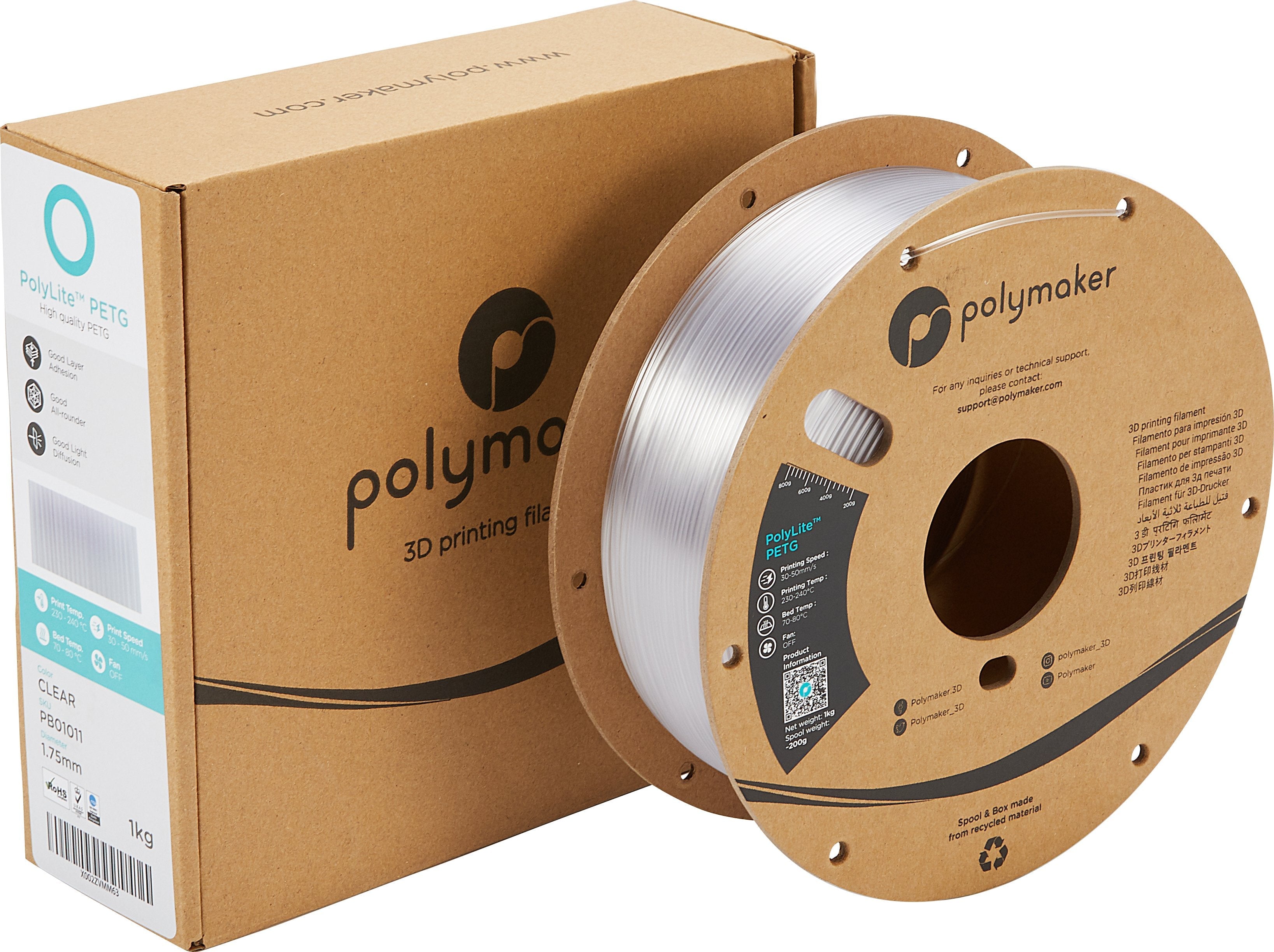Petg 1,75mm Transparent 1kg