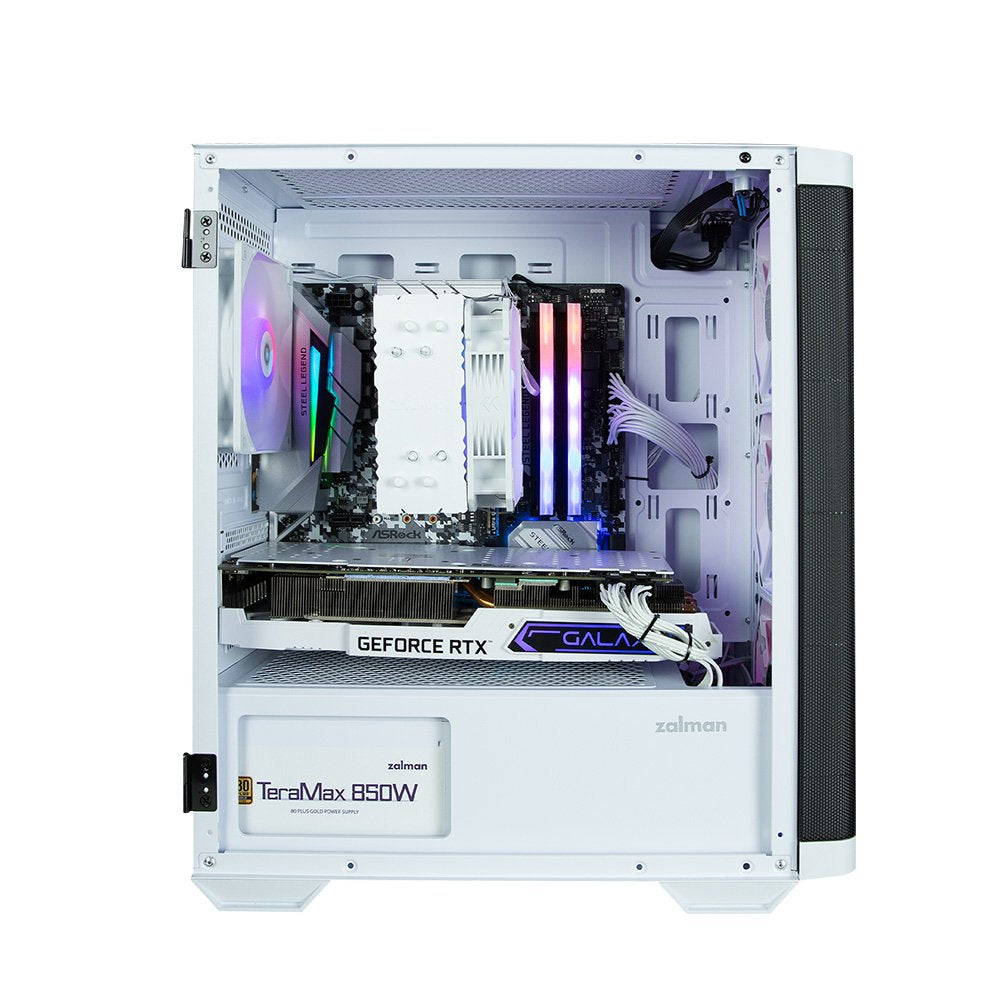 Caja Pc Zalman M4 White Matx Mini Tower 4 Fans Argb