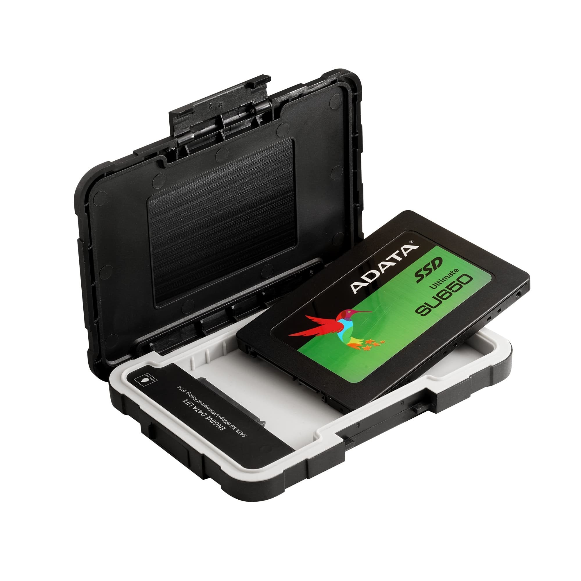 Adata Caja Externa Ssd/Hdd 2,5'' Ed600,A Prueba De Agua, A Prueba De Polvo, A Prueba De Golpes