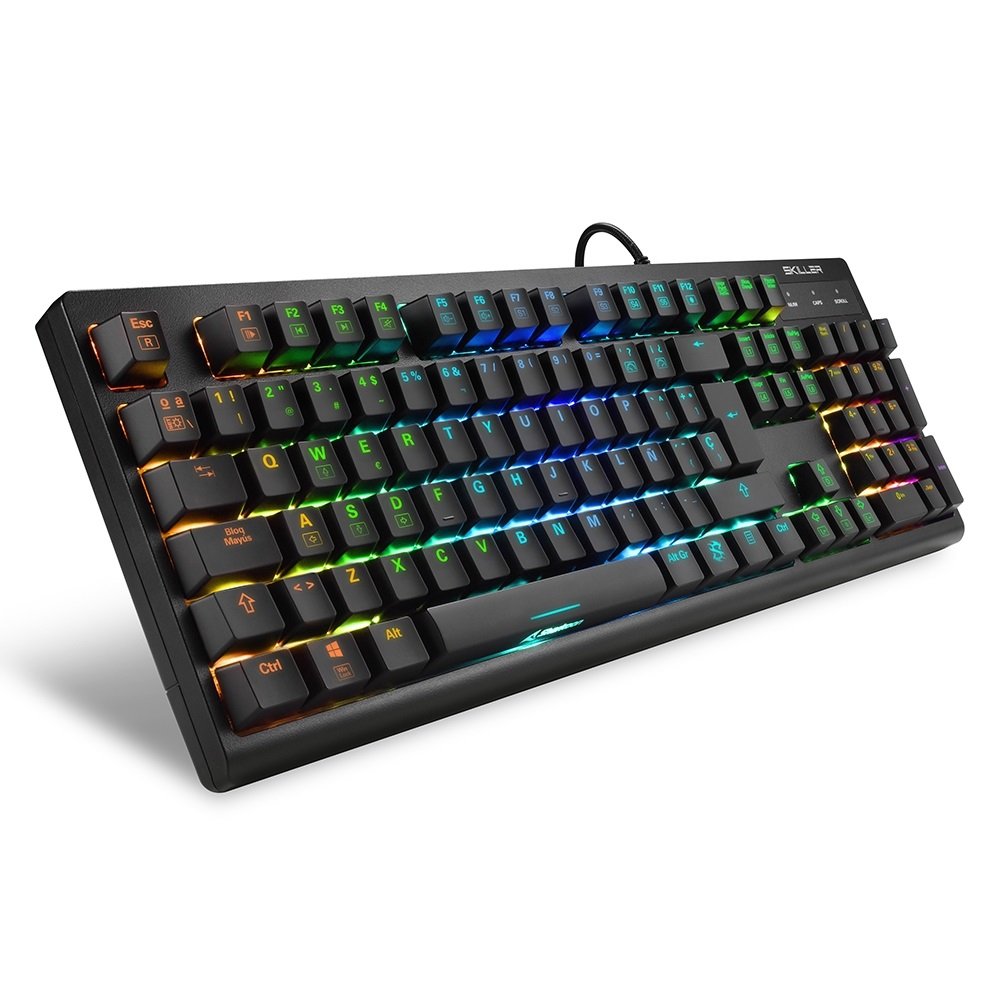 Teclado Portugues Gaming Sharkoon Shark Skiller Sgk30 Blue