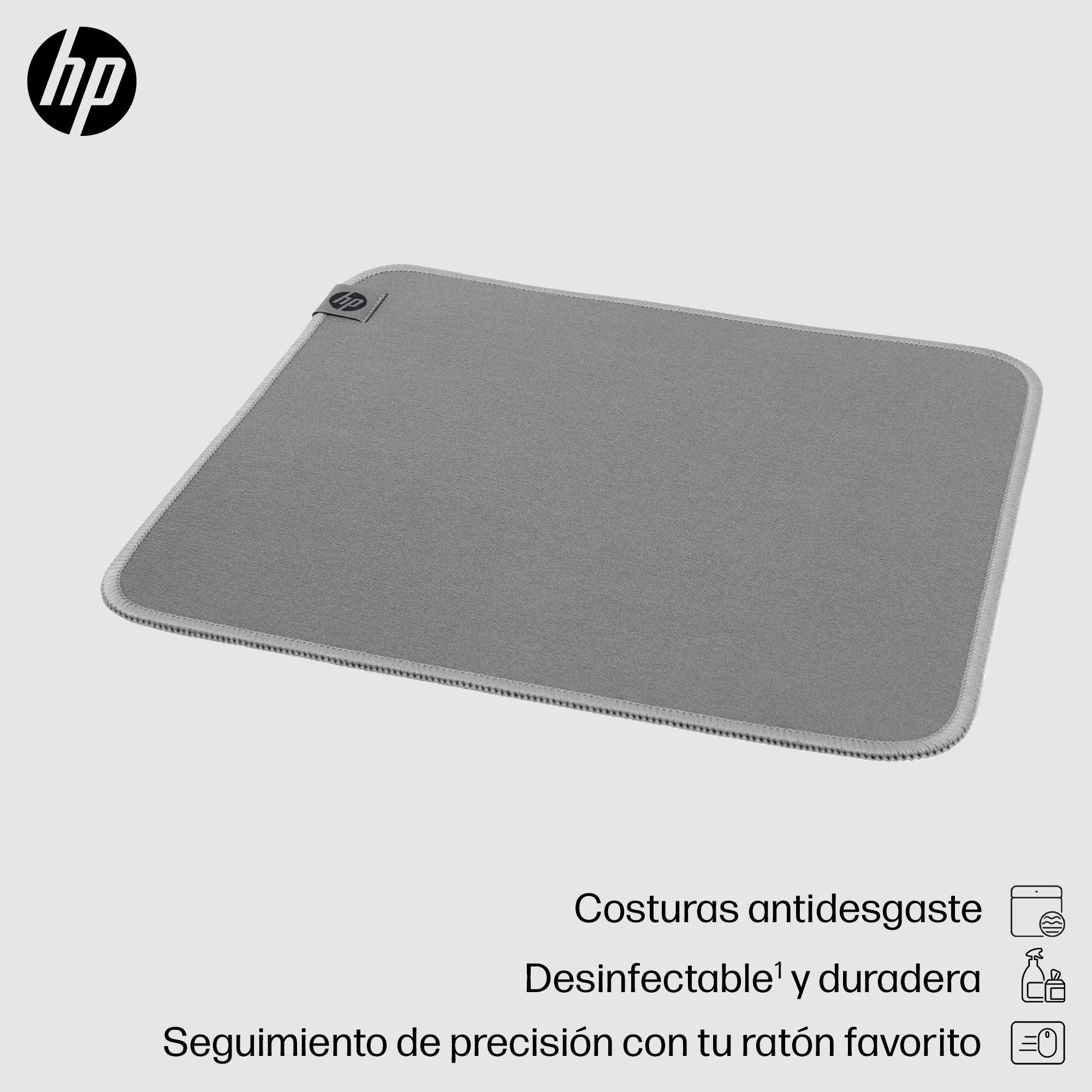 EAN 0197498446776 - HP 105 Sanitizable Mouse Pad Gris imagen 3