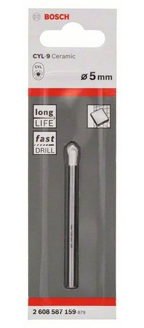 Bosch Professional Taladro Para Azulejos Cyl-9 Softceramic, Ø 5 Mm, Longitud 70 Mm 2608587159