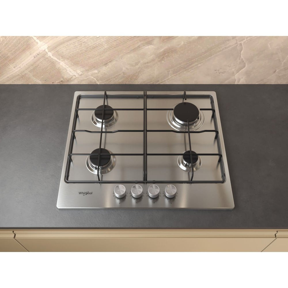 EAN 8003437625398 - Whirlpool TGML 650 IX Acero inoxidable Integrado 58 cm Encimera de gas 4 zona(s) imagen 4