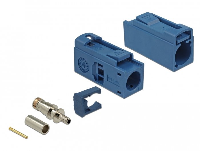Conector Delock Fakra C De 25 Mm (Largo) Para Crimpar