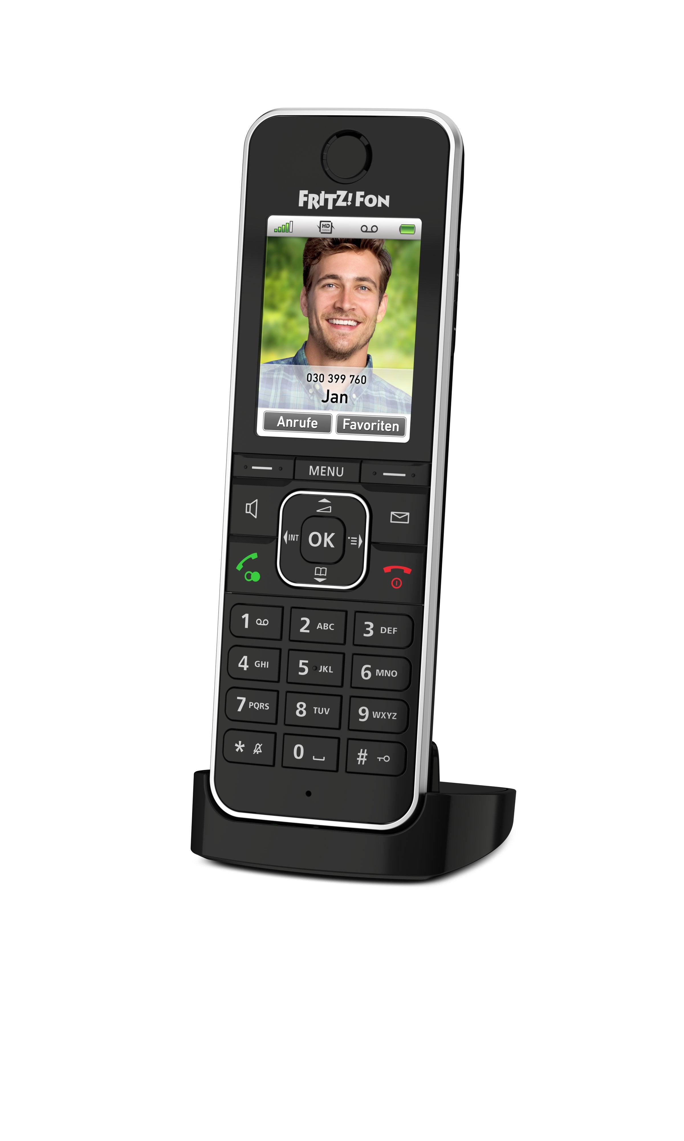 EAN 4023125029646 - Fon FRITZ! C6 Teléfono DECT Identificador de llamadas Negro imagen 1