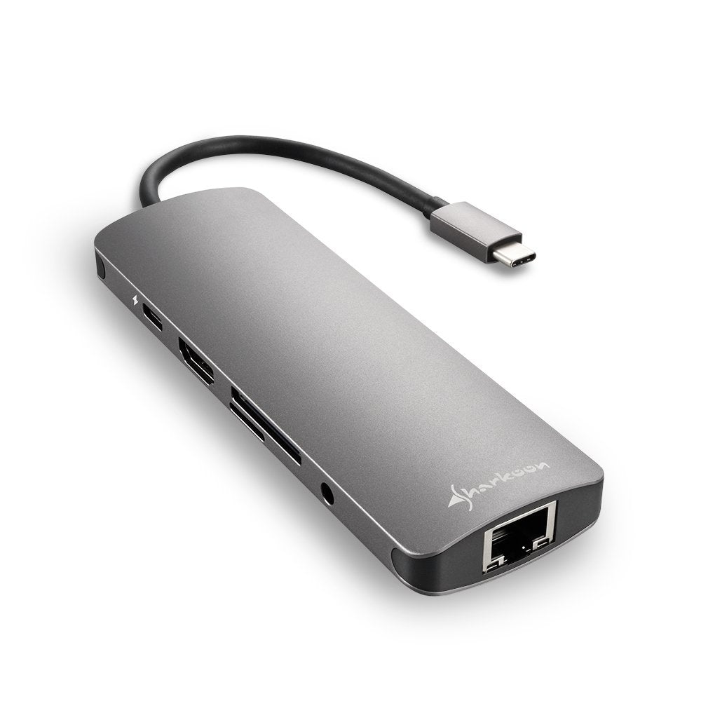EAN 4044951026739 - Sharkoon USB 3.0 Type C Combo Adapter tarjeta y adaptador de interfaz HDMI, RJ-45, USB 3.2 Gen 1 (3.1 Gen imagen 1