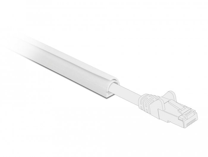 Delock Canal Con Cierre Automático 15 X 11 Mm - Longitud 1 M Blanco