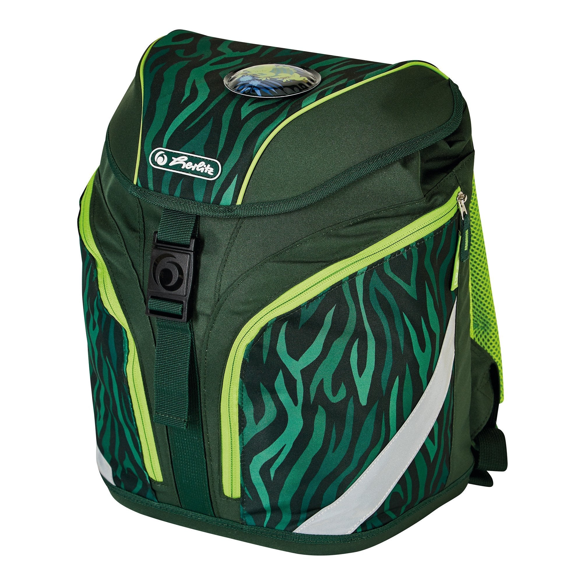 Herlitz Softlight Plus Jungle Juego De Mochila Escolar Niño Poliéster Verde, Oliva