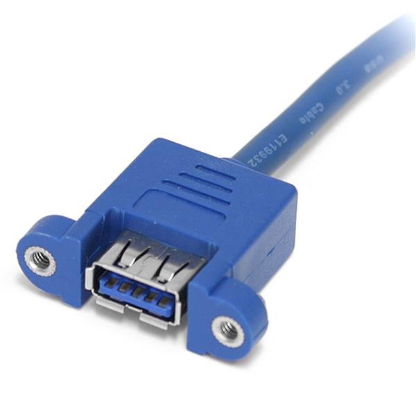 EAN 0065030845366 - StarTech.com USB3SPNLAFHD cambiador de género para cable 2 x USB A IDC Azul imagen 3