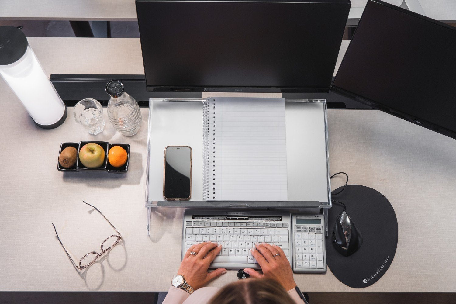 Bakker Elkhuizen Mouse Pad The Egg Ergo Black Retail