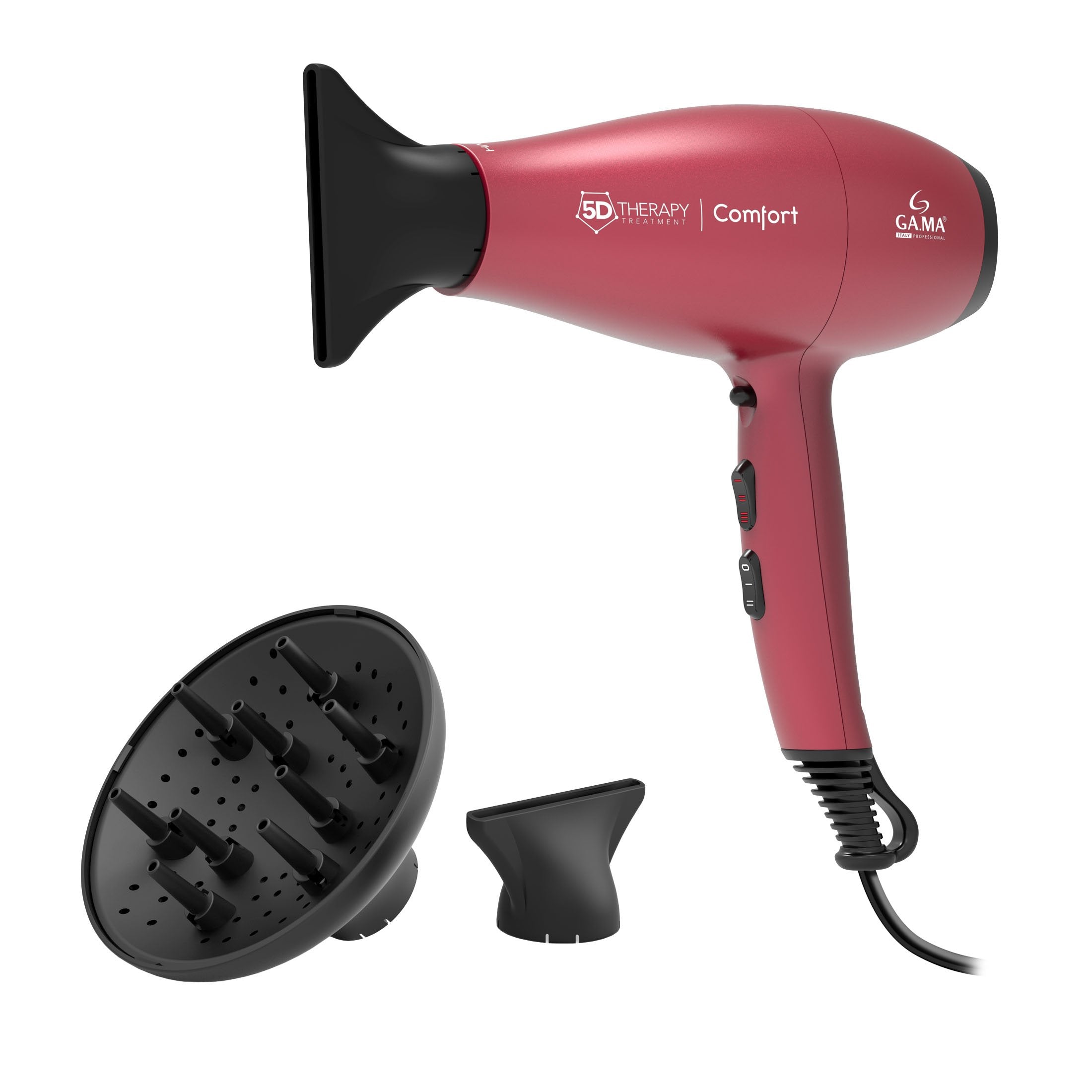 Ga.Ma 5d Therapy Comfort Halogen Secador 2200 W Rojo