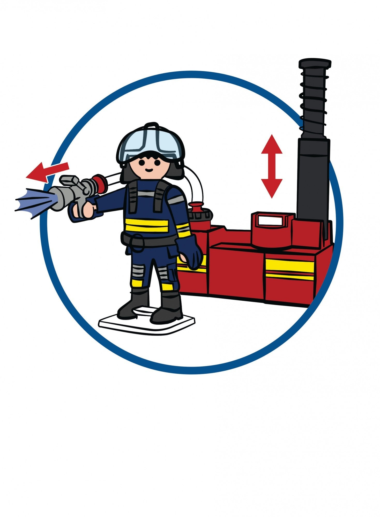 Playmobil Ciudad Accion - Bomberos Con Bomba De Agua