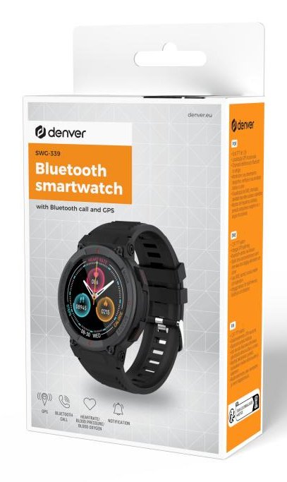 EAN 5706751076725 - Denver SWG-339 3,53 cm (1.39") TFT Digital 360 x 360 Pixeles Pantalla táctil Negro GPS (satélite) imagen 20