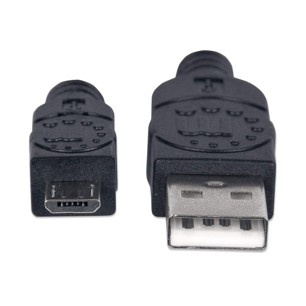 Manhattan Cable Usb Micro-B De Alta Velocidad Usb 2.0, A Macho/ Micro-B Macho, 480 Mbps, 1.8 M, Negro
