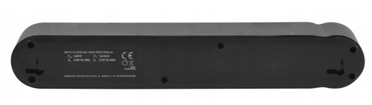 EAN 5906721173007 - ART F2110 base múltiple 3 m 5 salidas AC Interior Negro imagen 12